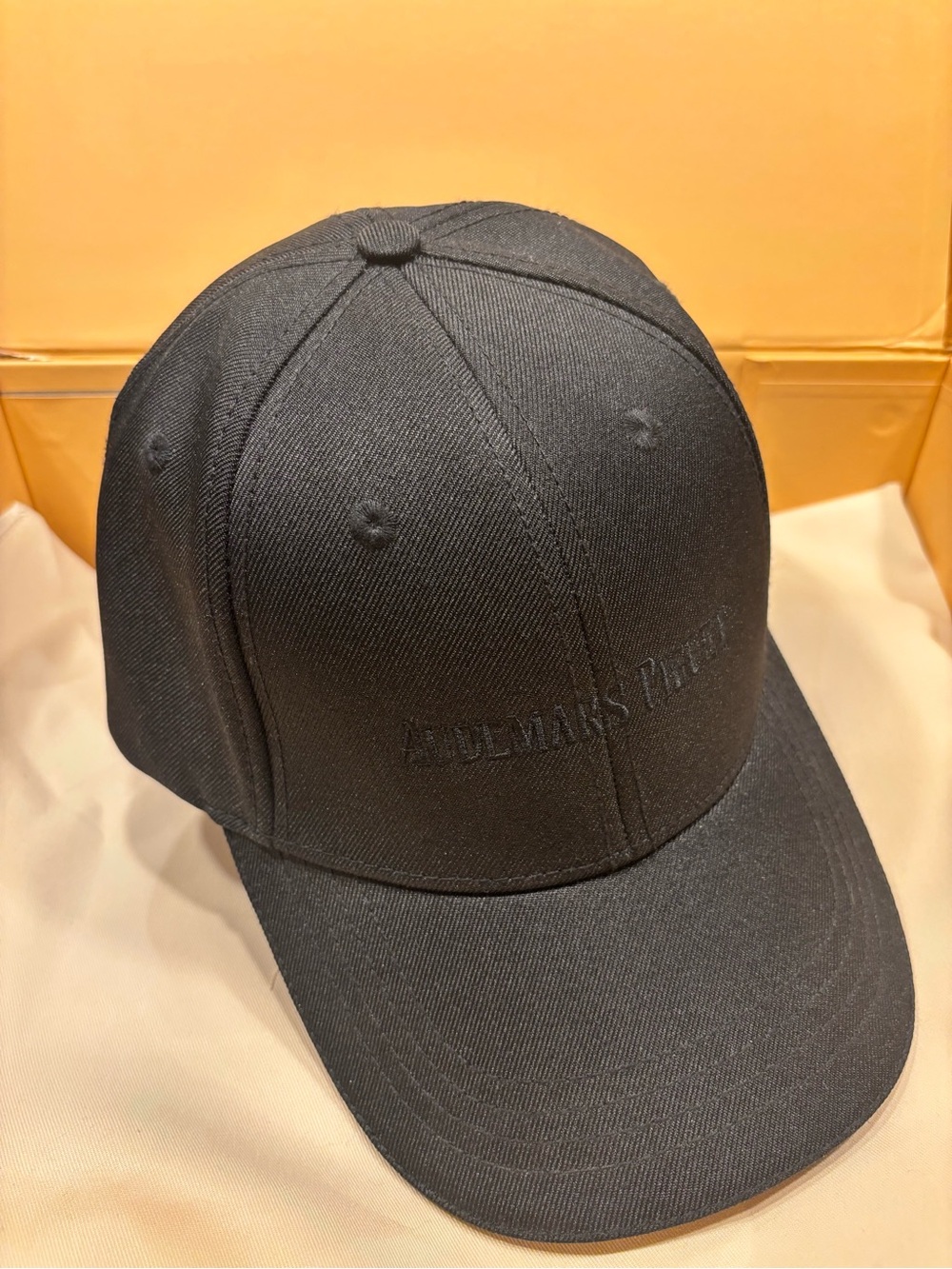 Audemars Piguet Black Embroidered Baseball Cap